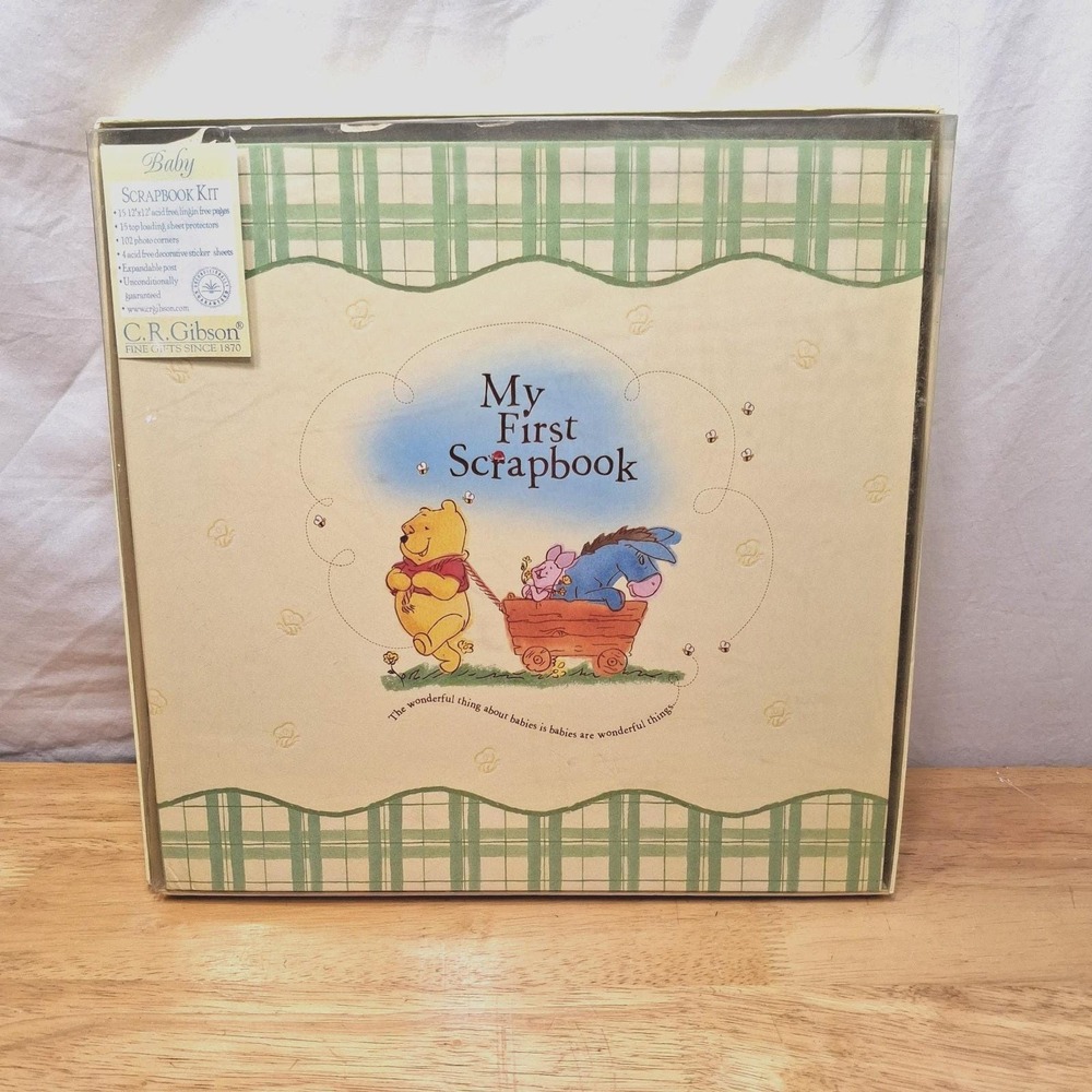 Classic Winnie the Pooh Scrapbook Gift Set by CR Gibson from 2002 Eeyore Piglet